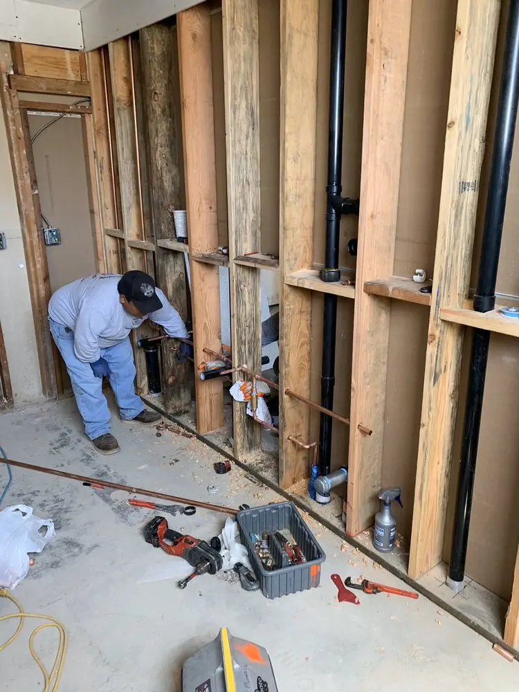Commercial rough-in plumbing for Gas Line Repair in Woodfin